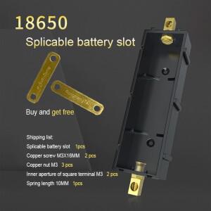 접합 가능한 배터리 슬롯/21700/18650 케이스/납땜 없는 리튬 박스 홀더 전자식 고전류 구리 기둥