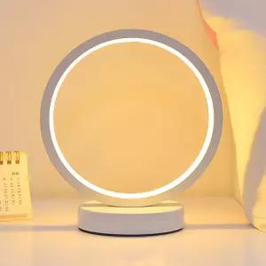 올인 원형 무드등(화이트) USB LED 밝기조절 수면등