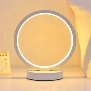 올인 원형 무드등(화이트) USB LED 밝기조절 수면등