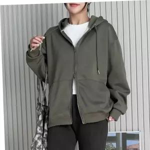 후드맨투맨 베이직 기본 후드 집업 여성 간절기 아우터 점퍼