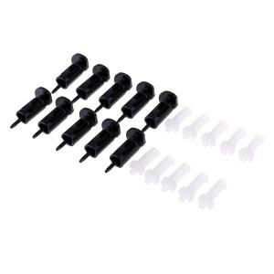 C 10Pcs 775 CPU 히트싱크 장착 클립 컴퓨터 하드웨어용 플라스틱 푸시 스크류 냉각 팬 마운트 핀