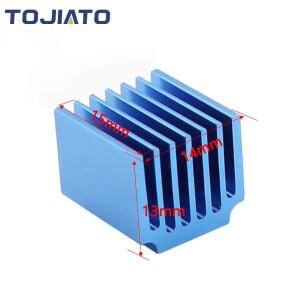 5pcs Nema17 방열판 스테퍼 드라이버 쿨러 스텝 스틱 TMC2208 A4988 drv8825 tmc2130 용 알루미늄 합금 라