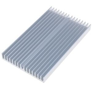 C 100*60*10mm IC LED 전력 트랜지스터 칩 라디에이터용 알루미늄 방열판 쿨러 - 내구성 있는 열 방출