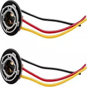 Pxobiug 2PCS 1157 LED 전구 소켓 플러그 2057 2357 7528 방수 방향지시등 베이스 커넥터
