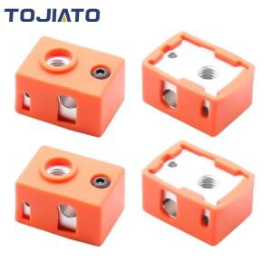 2/5/10pcs E3D V6 PT100 히터 블록 공식 J 헤드 핫 엔드 프린터 부품 용 보호 실리콘 양말 절연 커버