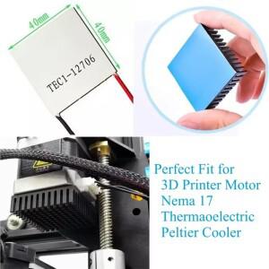 3D 프린터 부품 Nema17 42 스테퍼 모터용 알루미늄 방열판 Ender3 냉각 라디에이터 40x40x11mm 접착 뒷면