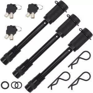 TowWorks 79833 동일 키드 5/8인치 트레일러 히치 락 추가로 더 긴 4-1/2인치 스팬 3인치 리시버 및 조절