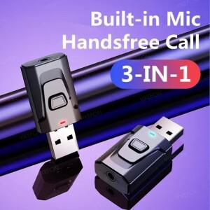 USB 블루투스 5.4 오디오 송신기 마이크 무선 어댑터 3.5mm AUX/RCA TV PC 헤드폰 홈 스테레오 자동차 HIF