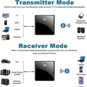 블루투스 5.0 송수신기 무선 오디오 어댑터 Aptx 저지연 3.5mm AUX 잭 광 SPDIF PC TV 차량용 스피커