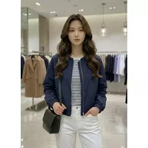 [롯데백화점]SOUP 라운드넥 홑겹 점퍼  SC5UJ92N