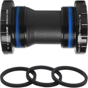 버클로스 나사산/프레스핏/더브 하단 브래킷 BSA 68-73mm/86-92mm - 세라믹/스틸 베어링(블랙/레드)
