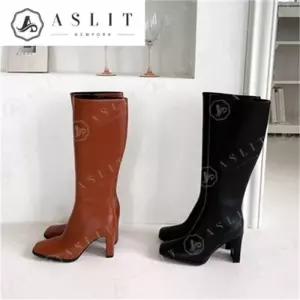[애슬릿][애슬릿] 여성 슬림핏 하이 힐 사각코 롱 부츠 9cm (7975651A)