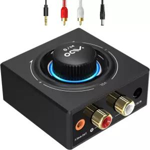 YMOU B06T3 블루투스 5.3 수신기 스마트폰/태블릿/노트북에서 제공하는 3.5mm 잭 AUX 하이파이 홈