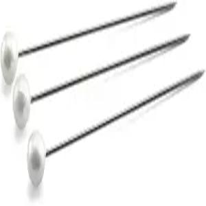 HJ Garden 100PCS 코사지 핀 진주 볼 헤드 스트레이트 플라워 웨딩 부케 플로럴 6x65mm