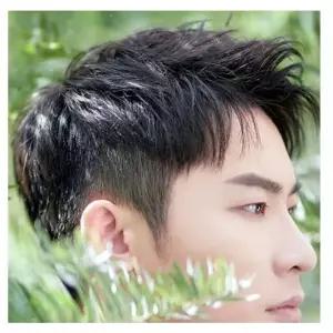 인모 투블럭 댄디컷 남자 가발 블랙 [BUQ48484]