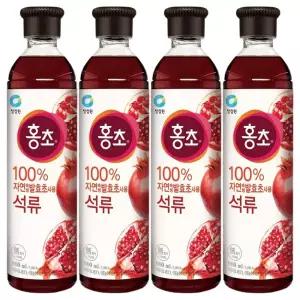 대상 청정원 홍초 석류 900ML x 4개 [BZG47687]