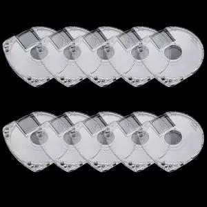 Copkim 10 팩 DVD 케이스 클리어 5mm 보관 쉘 교체 PSP 1000 2000 3000 게임 호환됨
