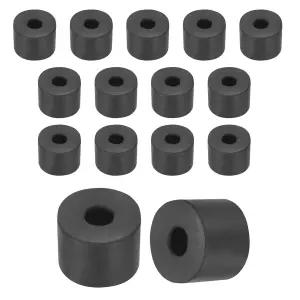 uxcell 5개입 고무 스페이서 외경 50mm 내경 두께 검은색 원형 방진 패드 가정용 자동차 및 보트용 절연