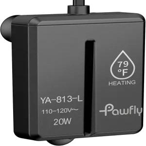 Pawfly 20W 미니 잠수식 수족관 히터 온도 조절기가 장착된 1.5-3갤런 어항 베타 소금물 및 담수용 소형