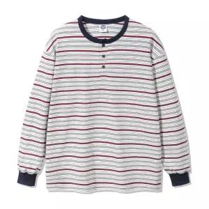 앨빈클로 블루밍 3버튼 헨리넥 긴팔티셔츠 AVT951 (3 COLOR) - MULTI