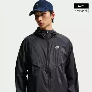 나이키 NIKE 남성 윈드러너 언라인드 풀집 UV 재킷 IO9628-010