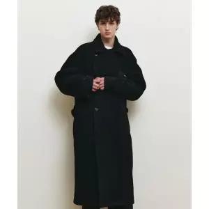 마인드브릿지 호이테울혼방더블오버핏롱코트 MYCA7173