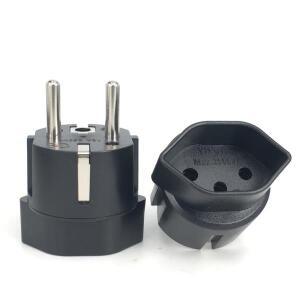 볼란테즈 유럽 프랑스 여행용 플러그 어댑터, 스위스-유럽 소켓 10A 250V