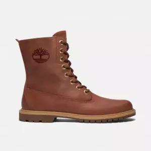 팀버랜드 TIMBERLAND 여성 프리미엄 8인치 레이스 워터프루프 부츠 - 미디엄 브라운 A43MX-EM4