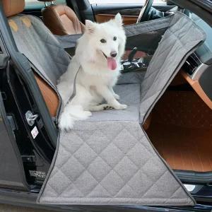 Dekeyoo 앞좌석용 소형/중형견용 도어 보호 기능이 반려견 카시트 전면 커버 방수 펫 부 시트 메쉬 창