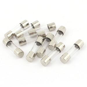 10개 250V 250mA 0.25A 고속 작동 퓨즈 5 x 20mm 유리관 Z