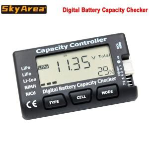 Cellmeter-7 디지털 배터리 용량 검사기 LiPo LiFe 리튬 이온 NiMH Nicd 용 RC 7 (밸런스 포함)