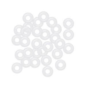 Uxcell 흰색 실리콘 링개스킷 커피 머신용 O링 5mm OD 2mm 내경 너비 VMQ 도장 30Pc