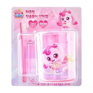 프린세스 캐치티니핑 캐릭터 여자 유아 칫솔꽂이 양치컵 하츄핑 없는 위생 욕실용품