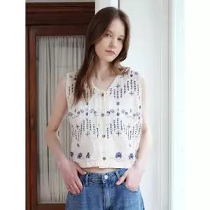LESHOP 에스닉 자수 크로셰 베스트 DP3VW001A 1399363