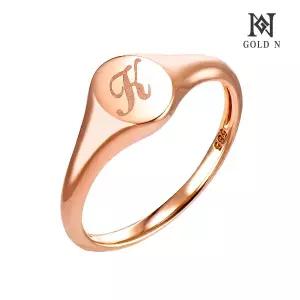 14K 라운드바디 이니셜 반지