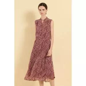 [BCBG](대전신세계)페이즐리 슬리브리스 원피스 (B5F7G675)