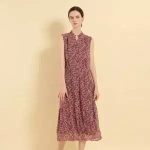 [BCBG] 페이즐리 슬리브리스 원피스 B5F7G675