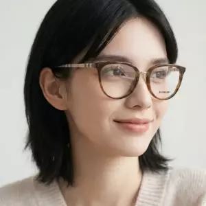 버버리 안경테 BE2366U 4019 명품 라운드 하바나 뿔테 패션 데일리 KATIE
