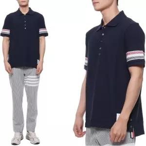 남성 삼선 스트라이프 폴로 반팔티셔츠 (MJP169A J0046 415 23S)