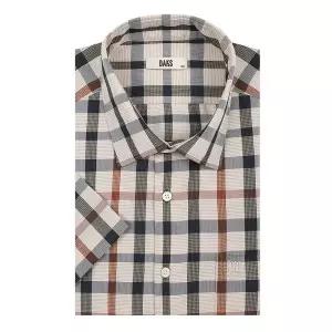 [롯데백화점]닥스 남성 하우스체크 일반핏 반소매셔츠 DMS1SHCS140I1