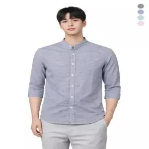 [HUM]남) 40수코튼슬럽 헨리넥 7부 셔츠(FHMMCSS111P)