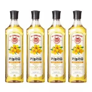 사조해표 카놀라유 900ml 4개