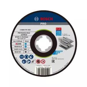 보쉬 금속 재단 x-lock시스템 그라인더날 스텐용 절단석 1.0T 125mm 연마 전동공구