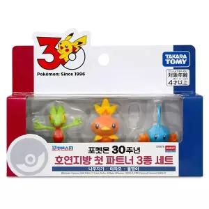 [아카데미과학]-포켓몬 30주년 호연지방 첫 파트너 3종세트 S25076 (나무지기,아차모,물짱이)