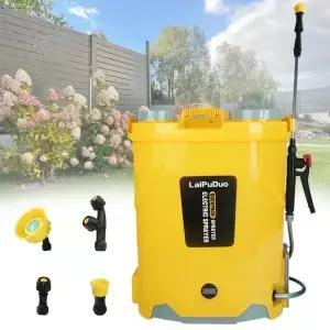 20리터 전동 배낭 분무기 5.3갤런 100PSI 정원 잡초/밭/농업용 디월트 20V 배터리용 4개 노즐 포함