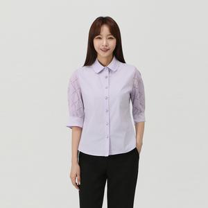 PAT 프리미엄 펀칭소매 블라우스_MK42501