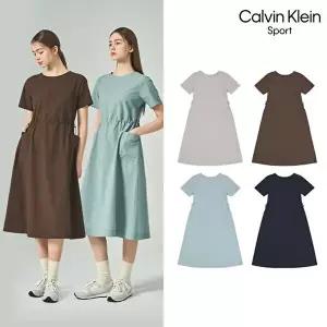 [Calvin Klein][신상]26SS 여성 시어서커 원피스