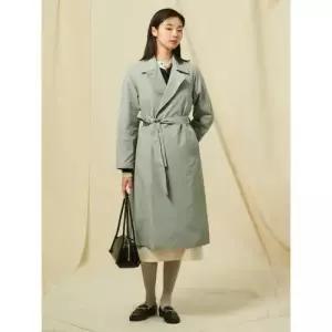 빈폴레이디스 벨티드 롱 트렌치 코트 스카이블루 BF523TC02Q