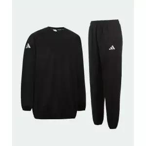 아디다스 ADIDAS 컴뱃스포츠 크루넥 사우나 수트 땀복 세트 블랙 코팅 673536