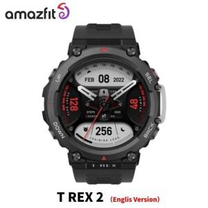 Amazfit T-Rex 2 영어 버전 아웃문 GPS 스마트워치 150+ 내장 스포츠 모드 안드로이드 iOS 호환